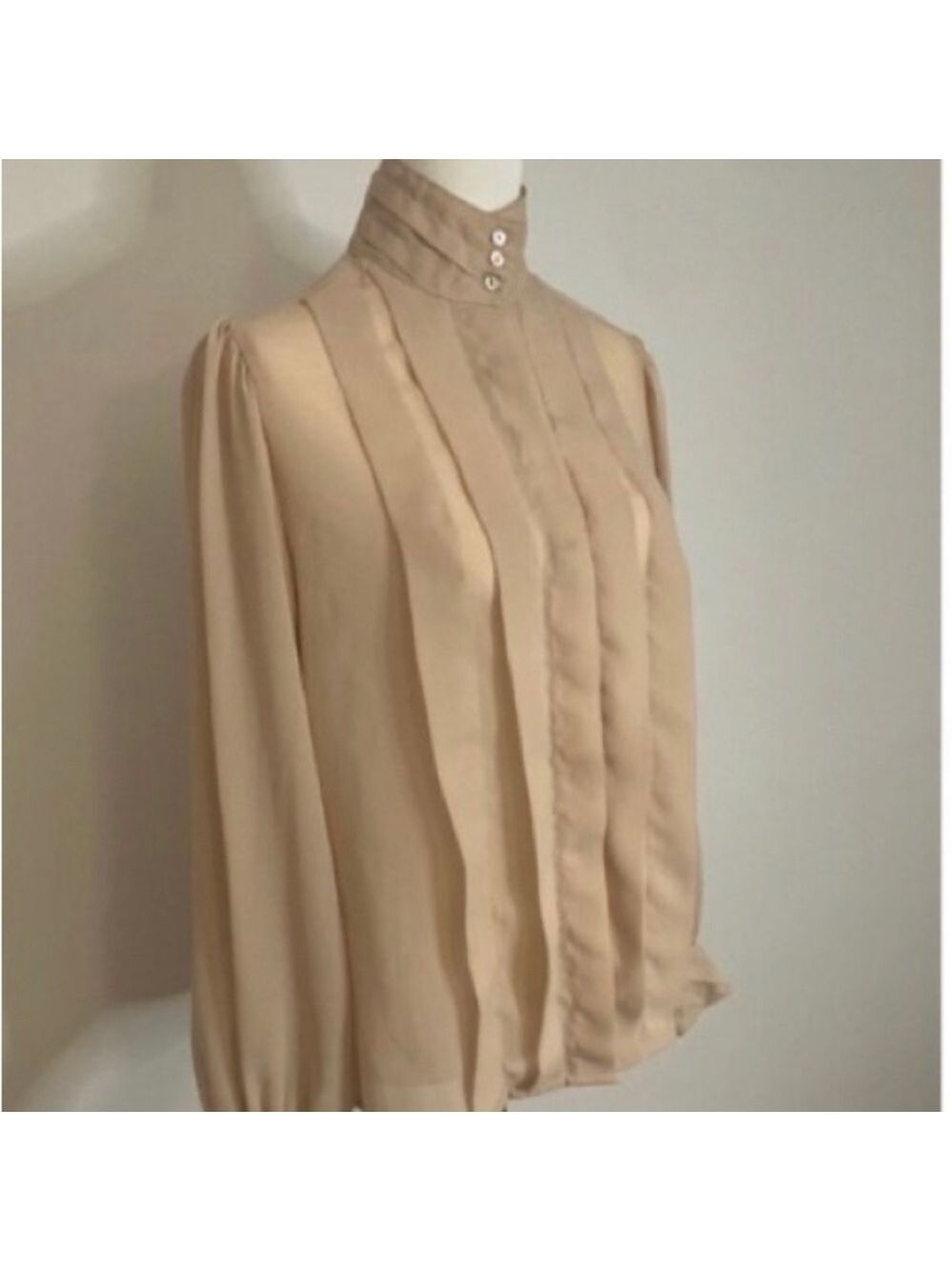 Gap| Sheer Taupe/Tan Blouse.